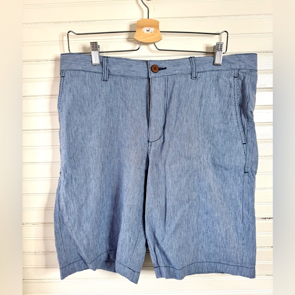 Tommy Bahama Light Blue Pinstripe Flat Front Men’s Shorts